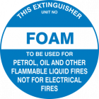 This Extinguisher Unit No.-FOAM