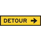 Detour Right Sign