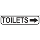 Toilets (Arrow)Sign