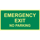 Emergency Exit No Parking Sign