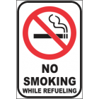 No Smoking While Refueling Sign