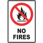 No Fires Sign