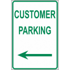 Customer Parking Arrow (L) Sign