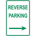 Reverse Parking Arrow (R) Sign