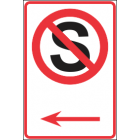 No Stopping Arrow(R) Sign