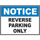Reverse Parking Only Sign