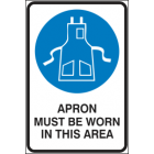 Apron Must be Worn in This Area Sign