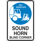Sound Horn Blind Corner Sign
