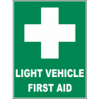 Light Vehicle First Aid Sign