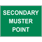 Secondary Muster Point Sign