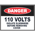 110 Volts Sign