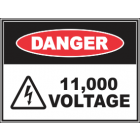 11,000 Voltage Sign
