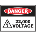 22,000 Voltage Sign