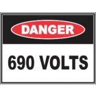 690 Volts Sign