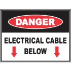 Electrical Cable Below Sign