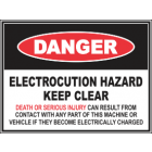 Electrocution Hazard Keep Clear Sign