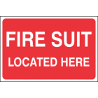 Fire Suit Located Here Sign