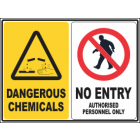 Dangerous Chemicals-No Entry Sign