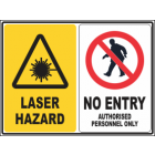 Laser Hazard-No Entry Sign