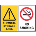Chemical storage Area-No Smoking Sign