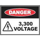 3,300 Voltage Sign