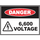 6,600 Voltage Sign