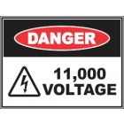 11,000 Voltage Sign