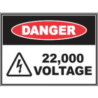 22,000 Voltage Sign