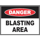 Blasting Area Sign