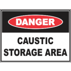 Caustic Storage Area Sign