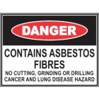 Contains Asbestos Fibres Sign