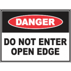 Do Not Enter Open Edge Sign