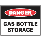Gas Bottle Storage Sign