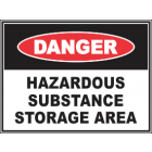 Hazardous Substances Storage Area Sign