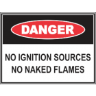 No Ignition Sources No Naked Flames Sign