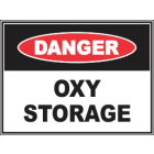 Oxy Storage Sign