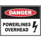 Powerlines Overhead Sign