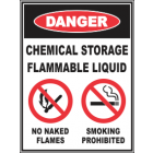 Chemical Storage Flammable Liquids Sign