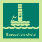 Evacuation Chute Sign