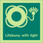 Lifebuoy With Light Sign