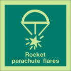 Rocket Parachute Flares Sign