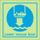 Lower Rescue Boat sign