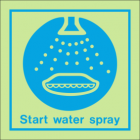 Start Water Spray Sign