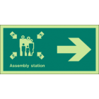 Assembly station (Right Arrow)Sign