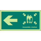 Assembly station (Left Arrow)Sign
