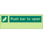 Push Bar to Open Sign