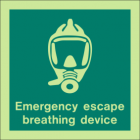 Emergency Escape Breathing Point Sign