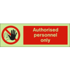 Authorised Personnel Only IMO Sign