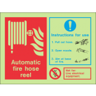 Automatic Fire Hose Reel Sign