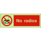 No Radios IMO Sign